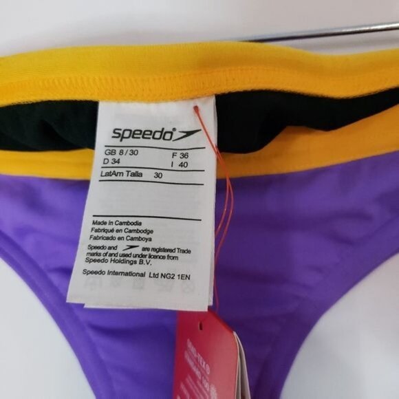 NWT Speedo Solid Waistband Bikini Bottom Size 30 - Picture 6 of 8
